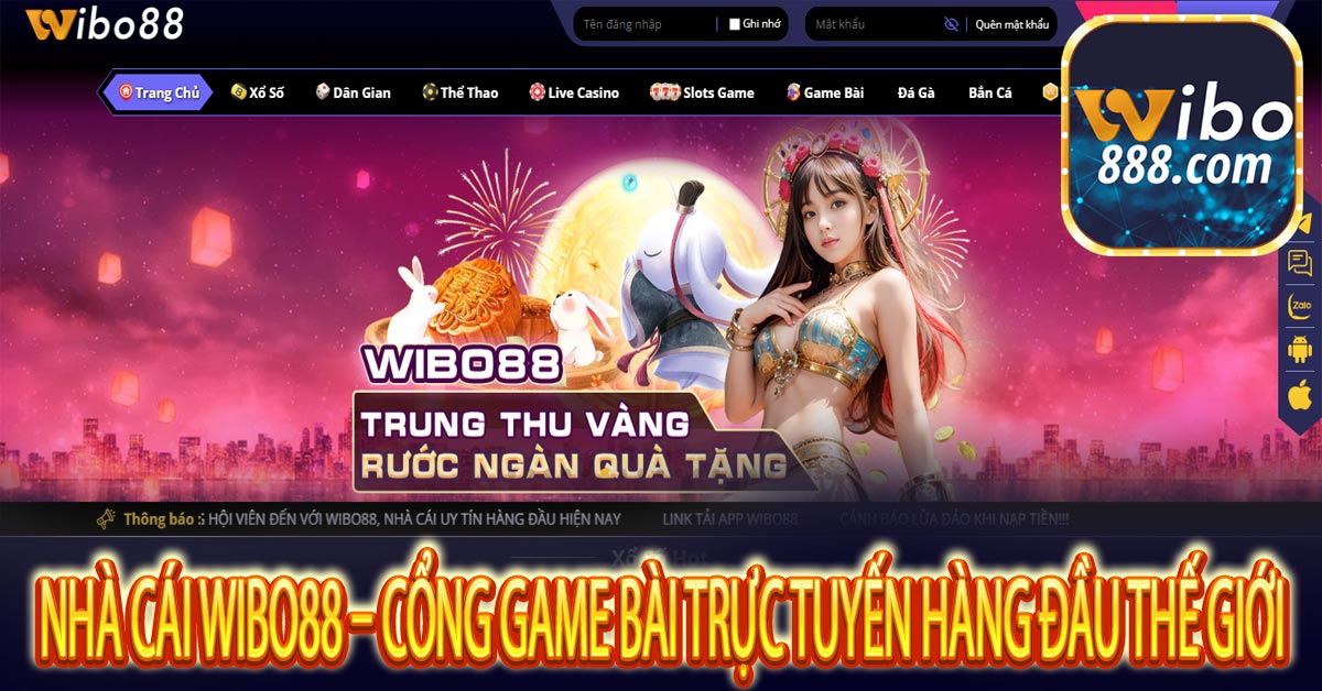Nhà cái Wibo88 – Cổng game bài trực tuyến hàng đầu thế giới